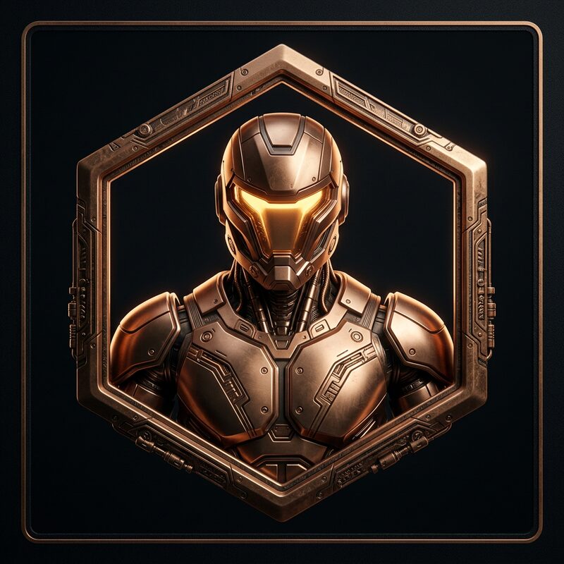 Bronze Agent Pass NFT in copper tones